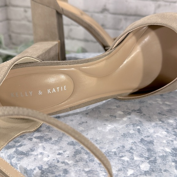 Kelly & Katie Elmonie Taupe Square Toe 3.5” Heel Dress Shoes WMS 10M✨NWOT✨ - Picture 10 of 11